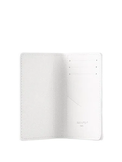 Pre-owned Louis Vuitton Graphic Pocket Organizer Wallet In White