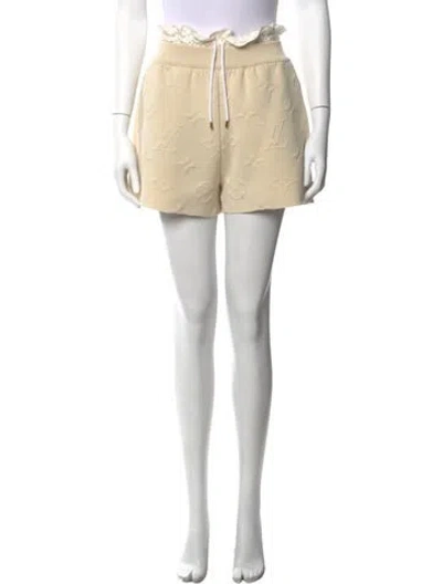 Pre-owned Louis Vuitton Graphic Print Mini Shorts In Neutrals