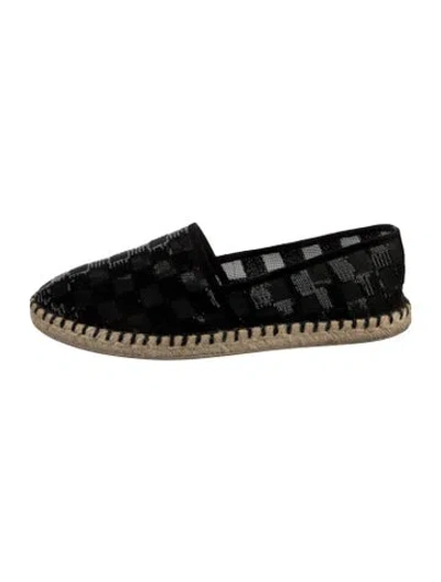 Pre-owned Louis Vuitton Graphic Print Sequin Embellishments Espadrilles In Multicolor