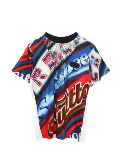 Pre-owned Louis Vuitton Graphic-print Cotton T-shirt In Blue
