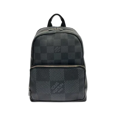 Pre-owned Louis Vuitton Graphite Coated Canvas Backpack ()