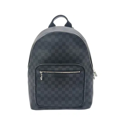 Pre-owned Louis Vuitton Graphite Coated Canvas Backpack ()