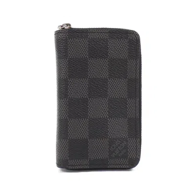Pre-owned Louis Vuitton Graphite Coated Canvas Coin Purse/coin Case ()