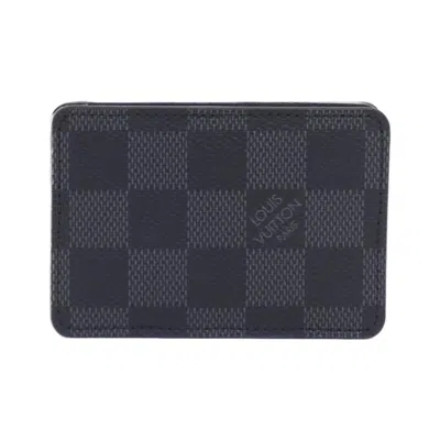 Pre-owned Louis Vuitton Graphite Coated Canvas Coin Purse/coin Case () In Gray