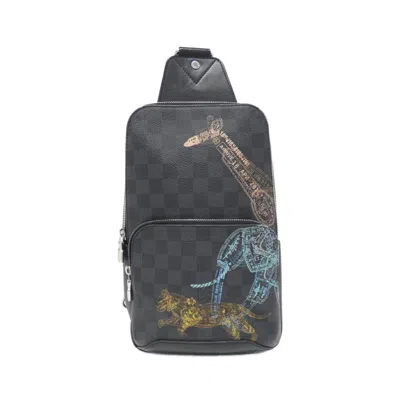 Pre-owned Louis Vuitton Graphite Coated Canvas Shoulder Bag ()