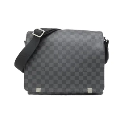 Pre-owned Louis Vuitton Graphite Coated Canvas Shoulder Bag ()
