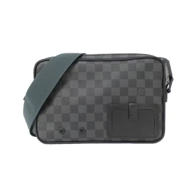 Pre-owned Louis Vuitton Graphite Coated Canvas Shoulder Bag () In Gray