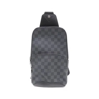Pre-owned Louis Vuitton Graphite Coated Canvas Shoulder Bag Sling Bag ()