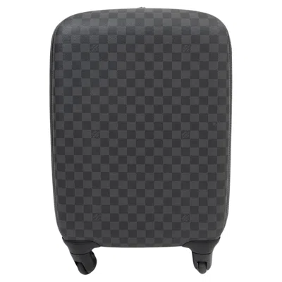 Pre-owned Louis Vuitton Graphite Grey Damier Zephyr 55 Trolly Suitcase Bag In Gray