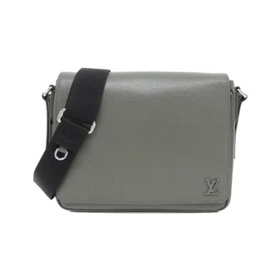 Pre-owned Louis Vuitton Gray Khaki Leather Shoulder Bag ()