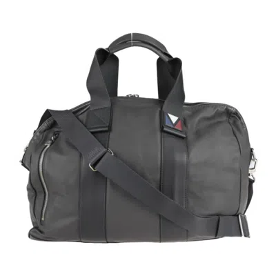 Pre-owned Louis Vuitton Gray Leather Boston Bag Handbag Shoulder Bag Tote Bag ()