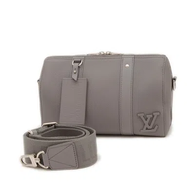 Pre-owned Louis Vuitton Gray Leather Boston Bag Shoulder Bag ()