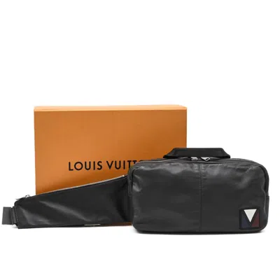 Pre-owned Louis Vuitton Gray Leather Shoulder Bag Sling Bag ()