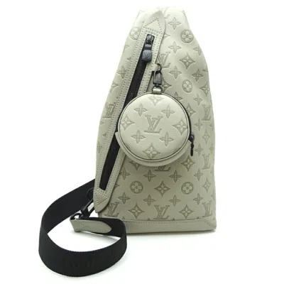 Pre-owned Louis Vuitton Gray Sable Monogram Shadow Pouch Sling Bag () In Gray, Sable