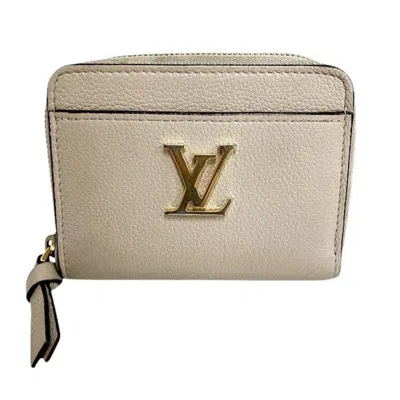 Pre-owned Louis Vuitton Grayish Leather Coin Purse/coin Case ()