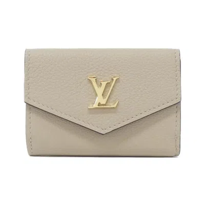 Pre-owned Louis Vuitton Grayish Leather Wallet (tri-fold) ()