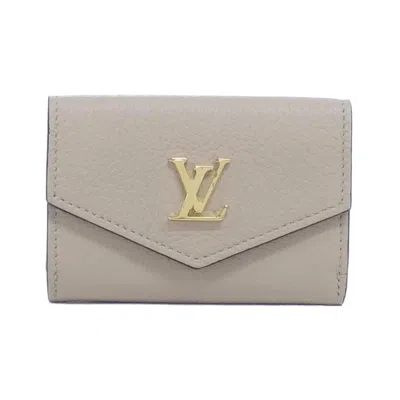 Pre-owned Louis Vuitton Grayish Leather Wallet (tri-fold) ()