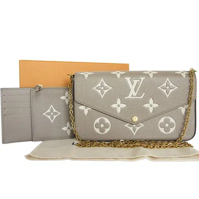 Pre-owned Louis Vuitton Grayish Monogram Empreinte Pochette Shoulder Bag ()