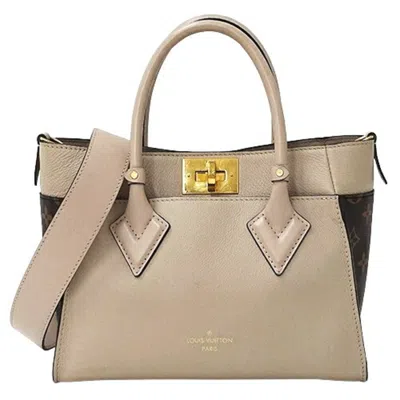 Pre-owned Louis Vuitton Grayish Monogram Leather Handbag Shoulder Bag ()