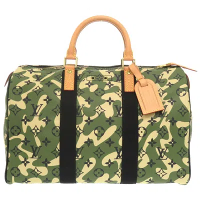 Pre-owned Louis Vuitton Green Boston Bag Handbag ()