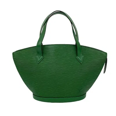Pre-owned Louis Vuitton Green Epi Leather Handbag Tote Bag ()