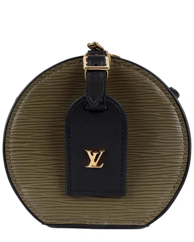 Pre-owned Louis Vuitton Green Epi Leather Mini Boite Chapeau - '10s (authentic Pre-  Loved)