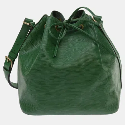 Pre-owned Louis Vuitton Green Epi Leather Petit Noe Shoulder Bag