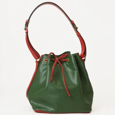 Pre-owned Louis Vuitton Green Epi Leather Shoulder Bag ()