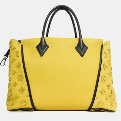 Pre-owned Louis Vuitton Green Leather Suede Monogram 'veau Cachemire Tuffetage' Pm Tote