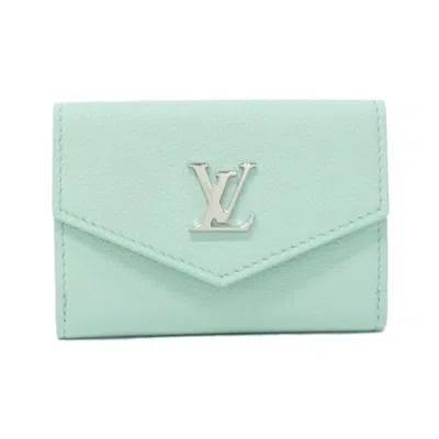 Pre-owned Louis Vuitton Green Leather Wallet (tri-fold) ()