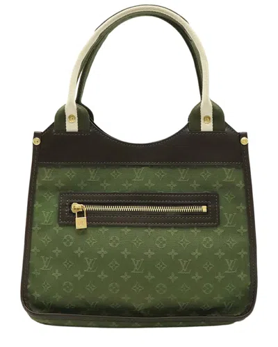 Pre-owned Louis Vuitton Green Monogram Canvas Sac Chien Mini (authentic Pre-loved)
