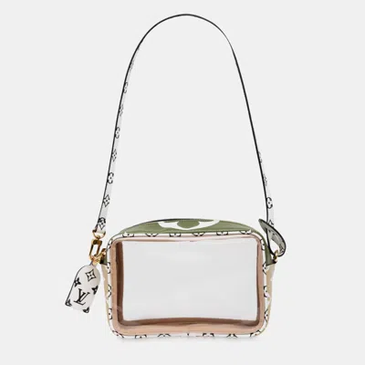 Pre-owned Louis Vuitton Green Monogram Giant Jungle Beach Pouch