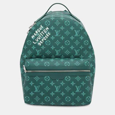 Pre-owned Louis Vuitton Green Monogram Heritage Discovery Backpack Pm