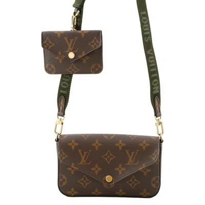Pre-owned Louis Vuitton Green Monogram Monogram Pochette Shoulder Bag ()