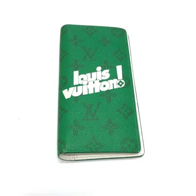 Pre-owned Louis Vuitton Green Other Long Wallet (bi-fold) ()