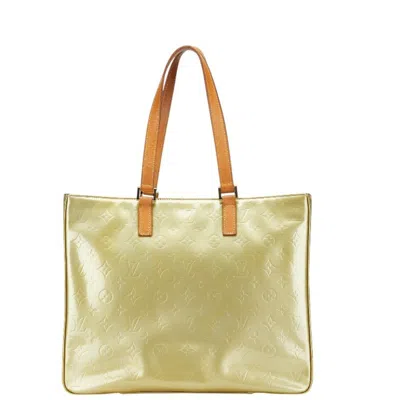 Pre-owned Louis Vuitton Green Patent Leather Tote Bag ()