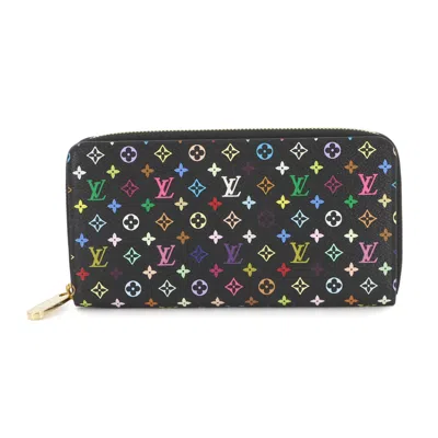 Pre-owned Louis Vuitton Grenade Multi-color Noir Monogram Multicolore Long Wallet (bi-fold) ()