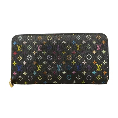 Pre-owned Louis Vuitton Grenade Noir Long Wallet (bi-fold) () In Grenade, Noir