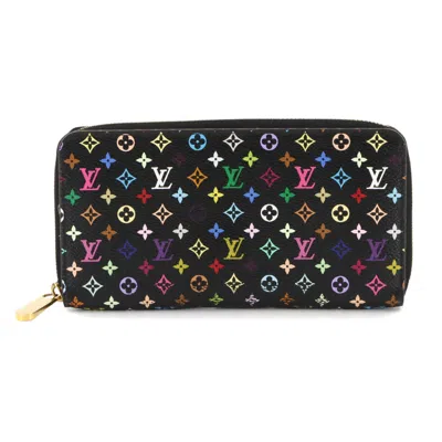 Pre-owned Louis Vuitton Grenade Noir Monogram Multicolore Canvas Long Wallet (bi-fold) ()