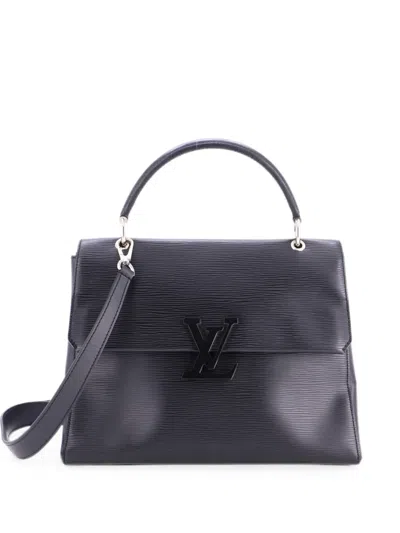 Pre-owned Louis Vuitton Grenelle Handbag Epi Leather Mm Satchel In Black