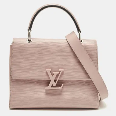 Pre-owned Louis Vuitton Grenelle Pm Rose Ballerine Epi Leather Bag In Pink