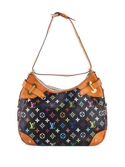 Pre-owned Louis Vuitton Greta Handbag Monogram Multicolor Hobo Bag In Black