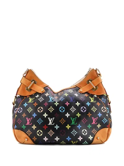 Pre-owned Louis Vuitton Greta Handbag Monogram Multicolor Hobo Bag In Black