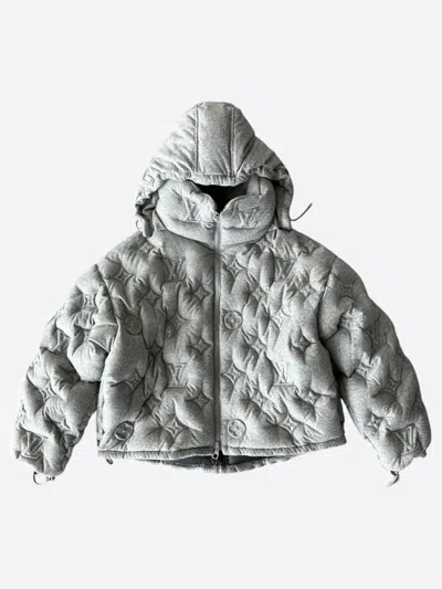 Pre-owned Louis Vuitton Grey Monogram Boyhood Puffer Jacket