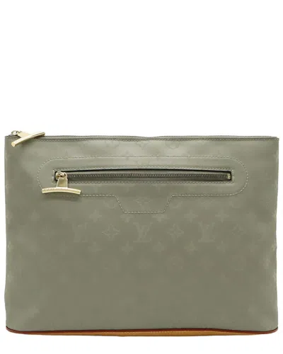 Louis Vuitton Grey Monogram Canvas Titanium Cosmos Clutch (authentic Pre-  Loved)