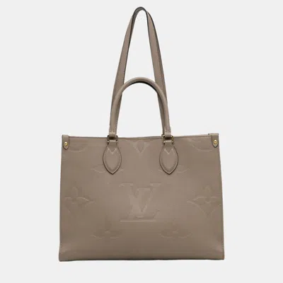Pre-owned Louis Vuitton Grey Monogram Empreinte Onthego Mm