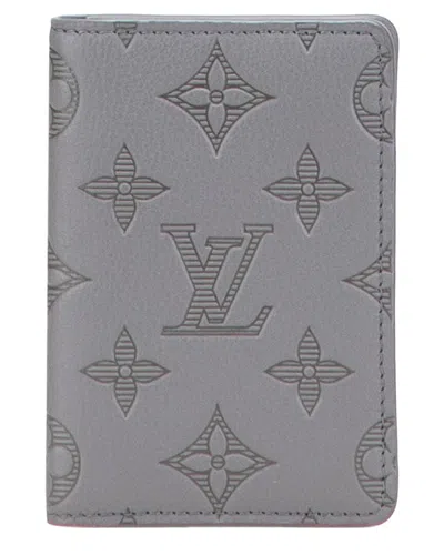 Pre-owned Louis Vuitton Grey Others Organizer De Poche Card Case (authentic Pre-loved)