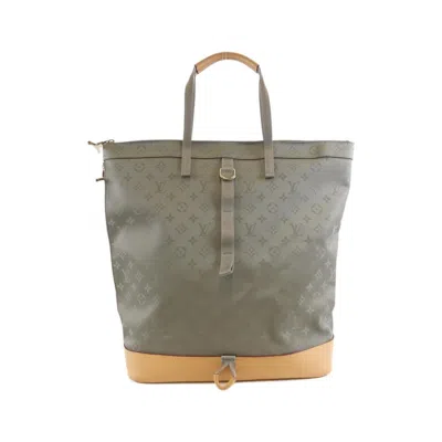 Pre-owned Louis Vuitton Gris Canvas Backpack () In Gray