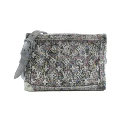 Pre-owned Louis Vuitton Gris Wool Cotton Shoulder Bag ()