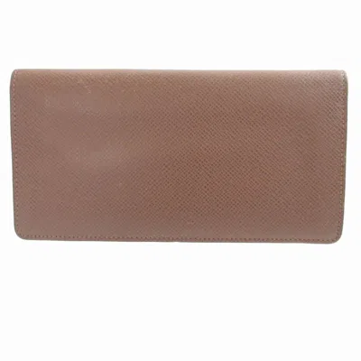 Pre-owned Louis Vuitton Grizzly Taiga Leather Long Wallet (bi-fold) ()